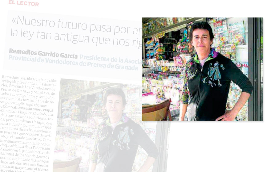 Entrevista a Remedios Garrido García Presidenta de la Asociación Provincial de Vendedores de Prensa de Granada