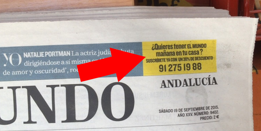 REACCIÓN INMEDIATA DE LOS/AS VENDEDORES/AS DE PRENSA DE GRANADA ANTE EL ANUNCIO DE EL MUNDO