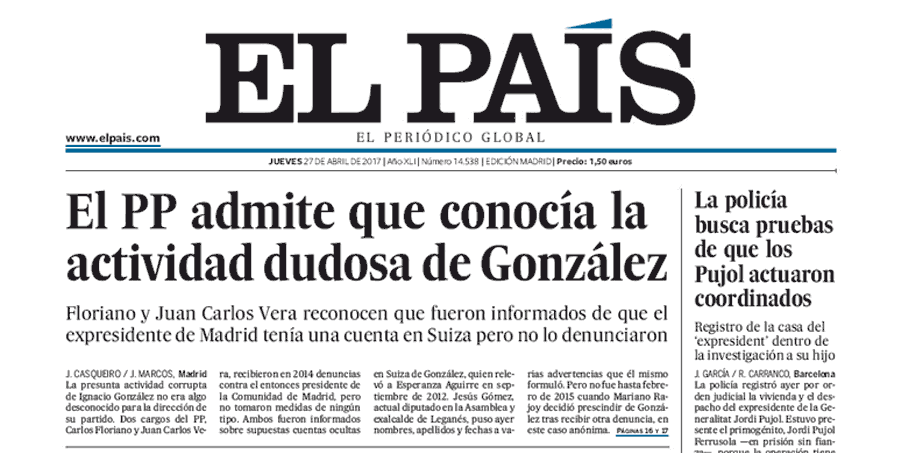 OJD marzo: 'El País' ya vende menos de 100.000 ejemplares tras perder otro 19%