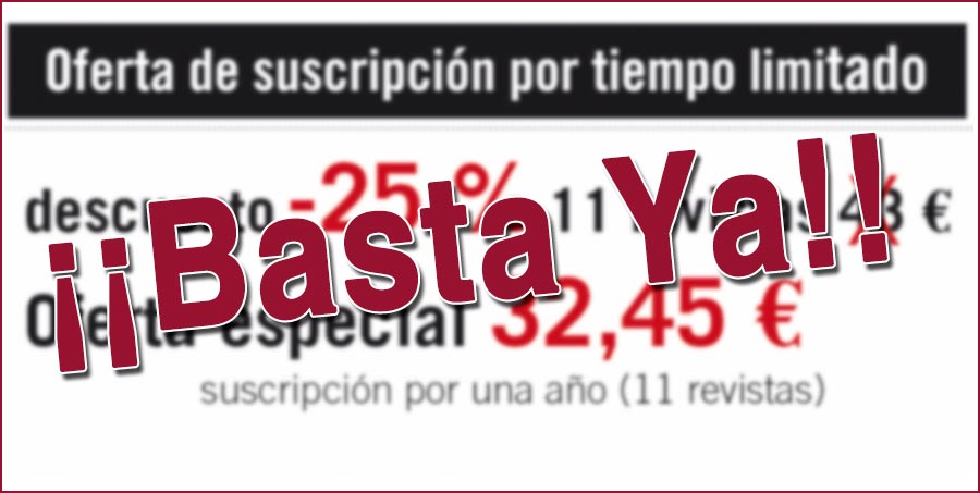 SUSCRIPCIONES EXTERNAS DE LOS EDITORES DE PUBLICACIONES: COMERCIO INJUSTO