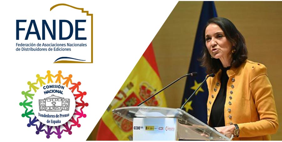 Carta de FANDE y La Comisión Nacional de Vendedores de Prensa de España a la Ministra de Industria, Comercio y Turismo