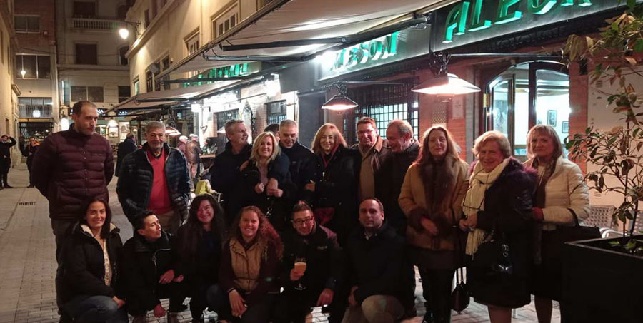 Barrilada de la Asociación de Vendedor@s de Prensa en Mesón Alegría
